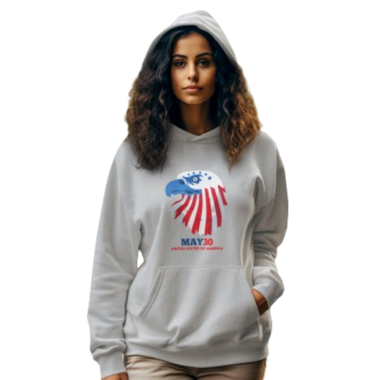 "USA MAY30" Hooded Sweatshirt