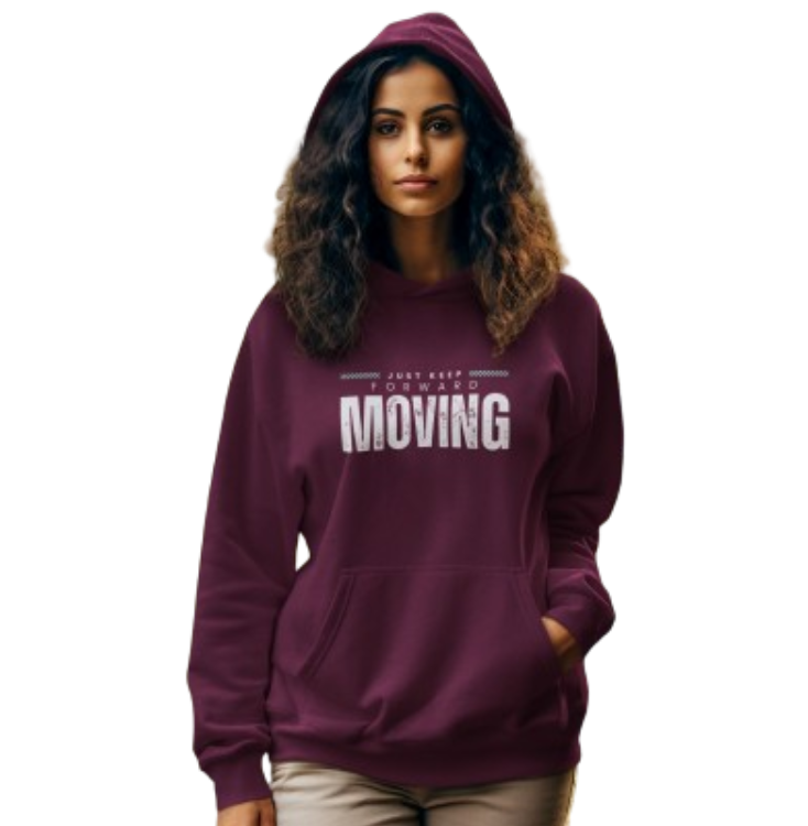 "Keep On Moving Forward" Hooded Sweatshirt