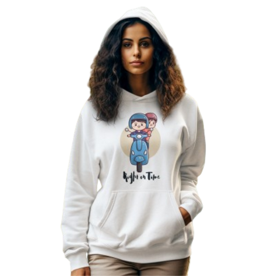 'Right On Time' Hooded Sweatshirt