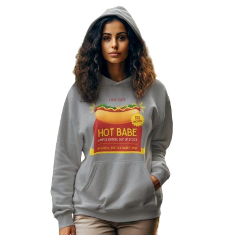 'Hot Babe' Hooded Sweatshirt